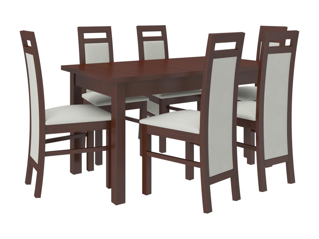 Mobenze Chair, Dark Walnut and Mobenze Fabric, Fabric 27126 WKWY61018