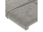 2-piece headboard set, light grey, 100x5x78/88 cm, velvet, SCNS11972