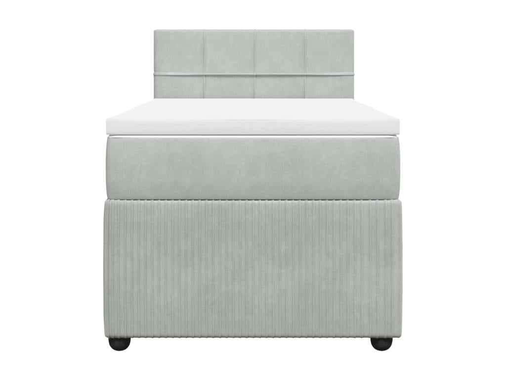 Mobenze bed base and light grey mattress 90x200 cm Mobenze XQEB50954