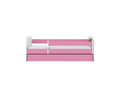 Mobenze pink truck bed with drawer and 140/70 mattress AKOO55731