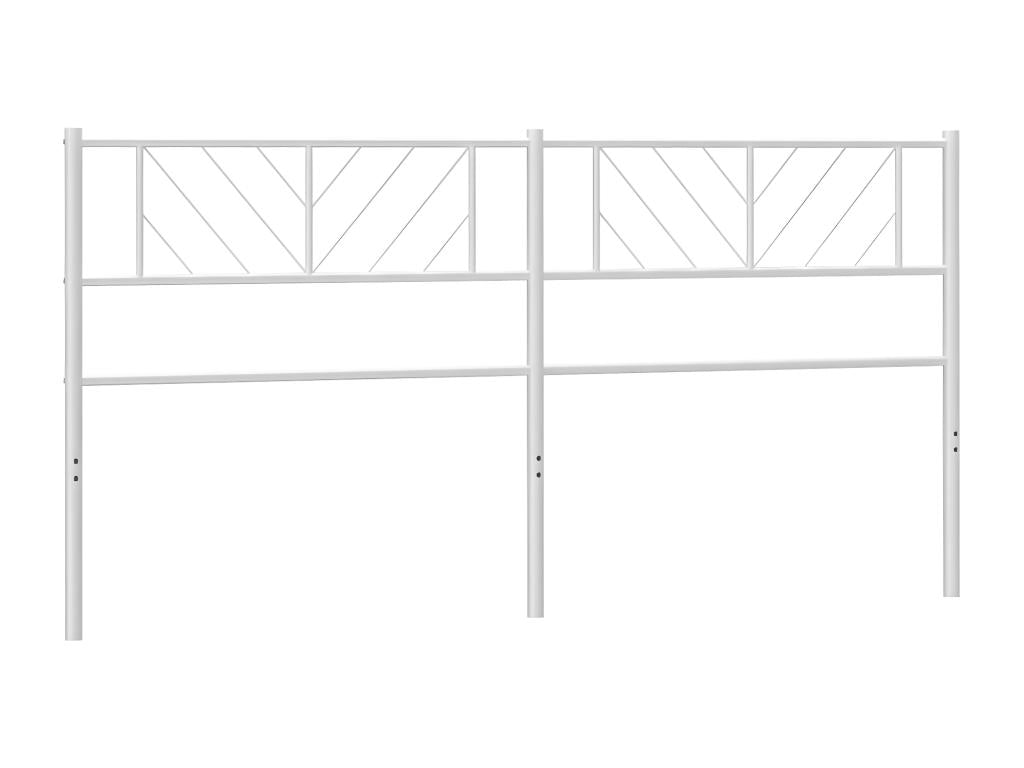 White metal headboard 160 cm VAWH65391