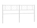 White metal headboard 160 cm VAWH65391