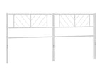 White metal headboard 160 cm VAWH65391