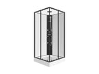 Corner shower enclosure with hydromassage - 80 x 80 x 225 cm - Mobenze CTQY51400