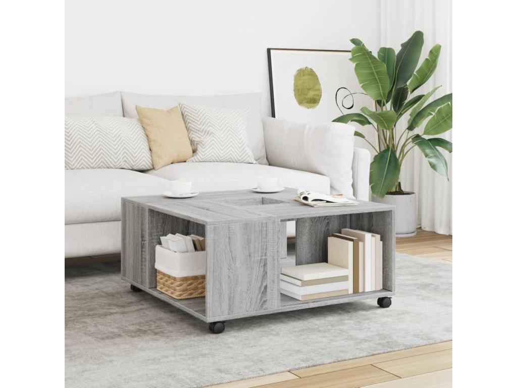 Mobenze coffee table, grey, 80x80x40 cm, Mobenze engineering QKVX08200