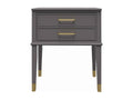 Mobenze - Side table with 1 drawer in graphite grey Mobenze SMCZ32090