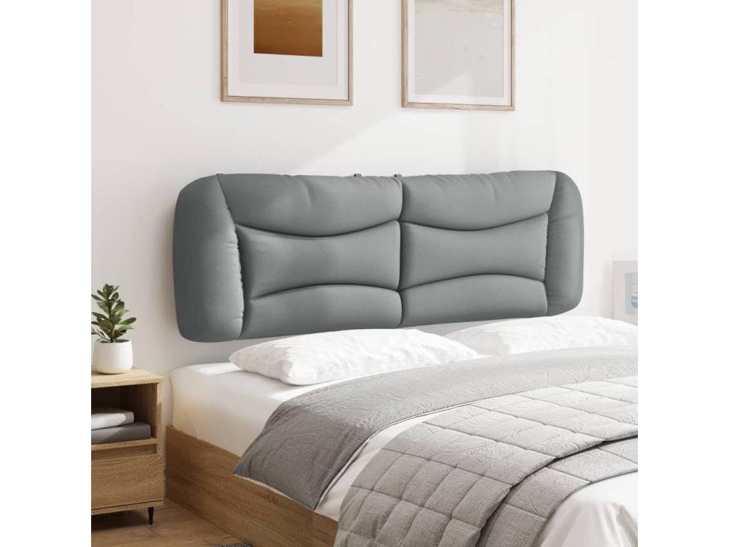 Light grey headboard cushion 160 cm fabric MLCF57613