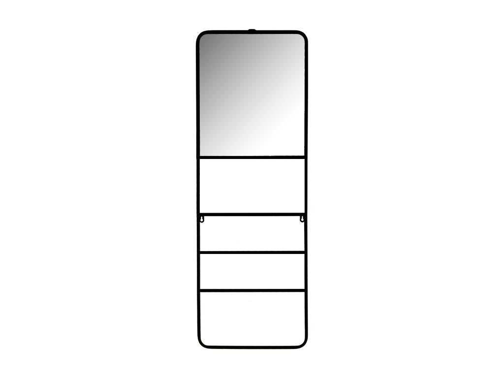 black iron shelf 35x15x100 cm WDZS85232