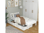 Single bed in Mobenze - with drawer N01 White 100x180 ZINU94301