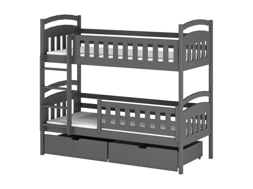 Mobenze BB004 Bunk Beds 90x190 cm Grey JSJO93007