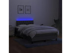 Mobenze bed base with LED mattress, dark grey, 120x190 cm, fabric FXJQ39243