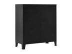 Industrial filing cabinet, black, 90x40x100 mm, steel, EYLO39580