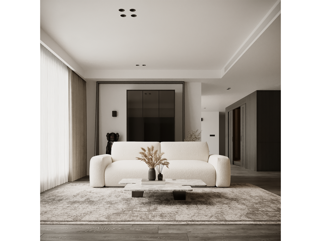 Mobenze Beige 3-seater sofa SLJD48102