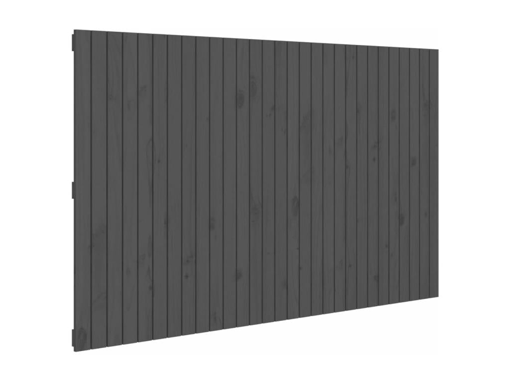 Wall-mounted headboard, grey, 185x3x110 cm, solid pine mobenze XOBO16510