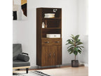High sideboard, brown oak, 69.5x34x180 cm, engineered Mobenze DOLL85590