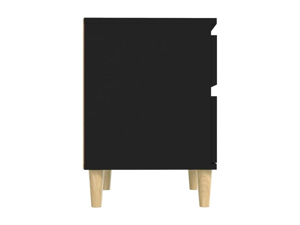Black bedside table 40x35x50 cm KCLG43487