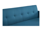 Luxameub PIIG41549 3-seater Scandinavian convertible sofa in duck blue