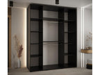 Mobenze 3 Sliding Door Wardrobe 235.2/200/60 3 Doors Black/Mobenze/Silver YDTF14078