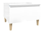 Glossy white side table 50x46x35 cm Mobenze engineering SHBH08320