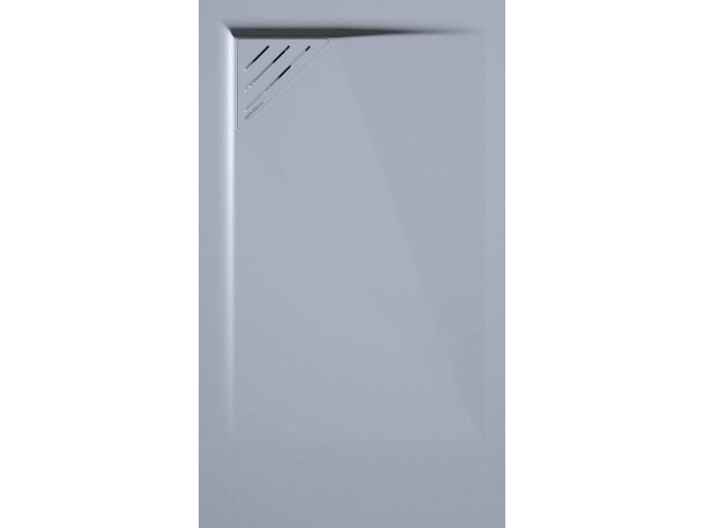 Mobenze Grey Smooth Finish Shower Tray with Coloured Grid - 200x80 cm SBEZ31437