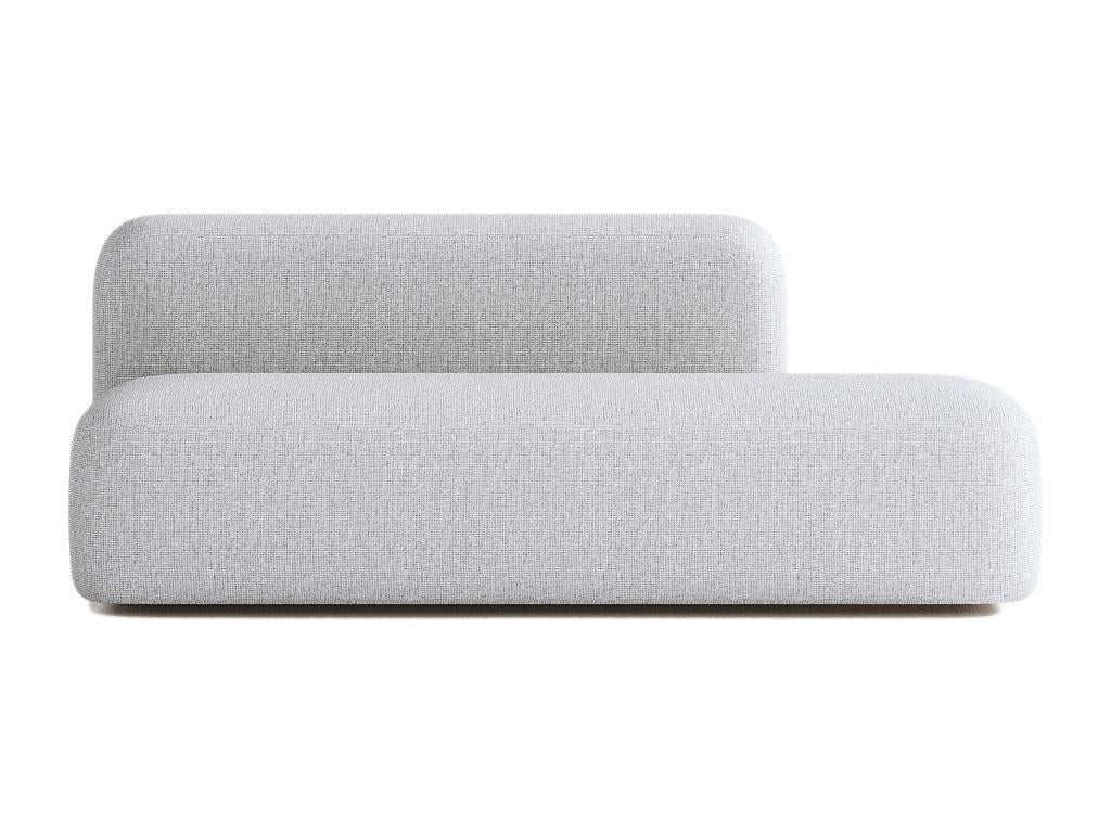 Max 2/3 Seater Sofa Light Grey Fabric QCZE10726