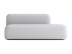 Max 2/3 Seater Sofa Light Grey Fabric QCZE10726