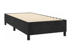 Luxameub bed base with mattress and LED, black, 90x190 cm, velvet, BAIG25328