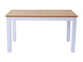 Mobenze Extendable Dining Table for 6/8 People, White Legs, 140/180 cm - Mobenze WOGS73253