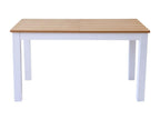 Mobenze Extendable Dining Table for 6/8 People, White Legs, 140/180 cm - Mobenze WOGS73253