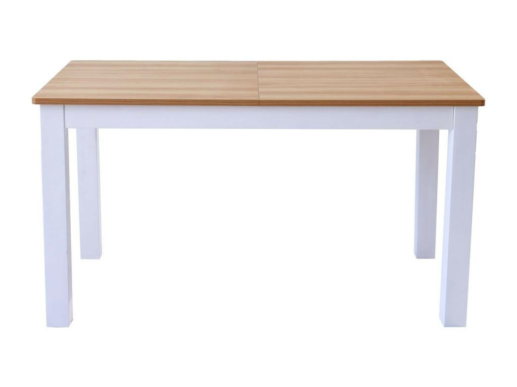 Mobenze Extendable Dining Table for 6/8 People, White Legs, 140/180 cm - Mobenze WOGS73253
