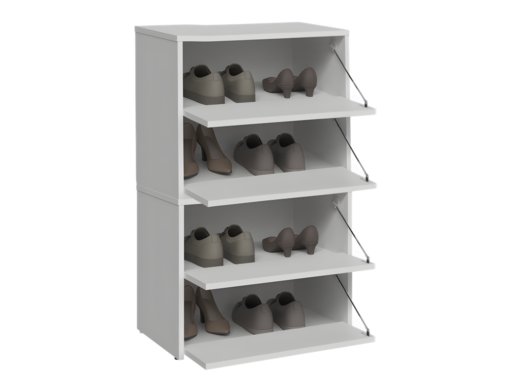 Luxameub - Modular shoe cabinet - Dimensions 60x36x88cm - 4 drop-down doors GGKZ23345