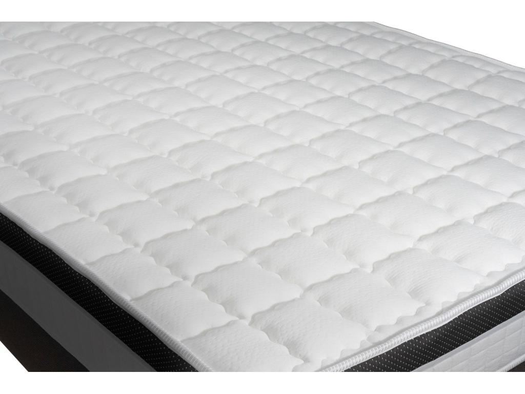 Mobenze 90x190 Memory Foam 3-Zone Bed Set with Black Slatted Base SGNA85137