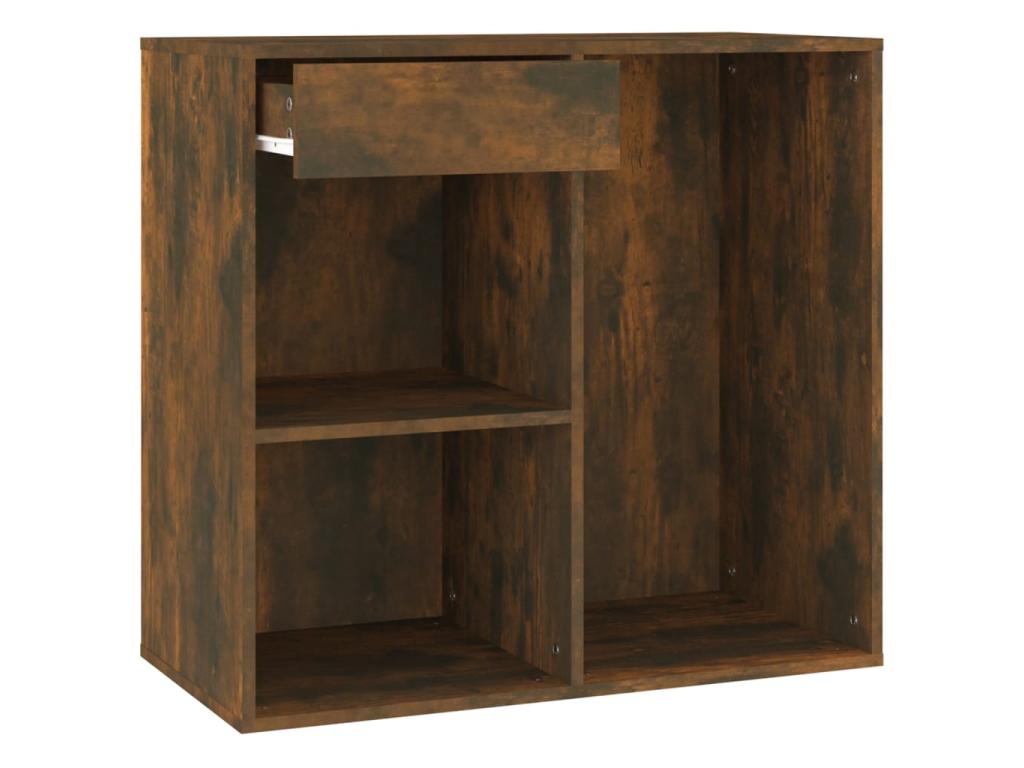 Cosmetic cabinet, smoked oak, 80x40x75 cm, engineered mobenze, VSGR49116