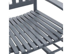 Rocking chair with curved seat, poplar Mobenze Grey XJXW89736