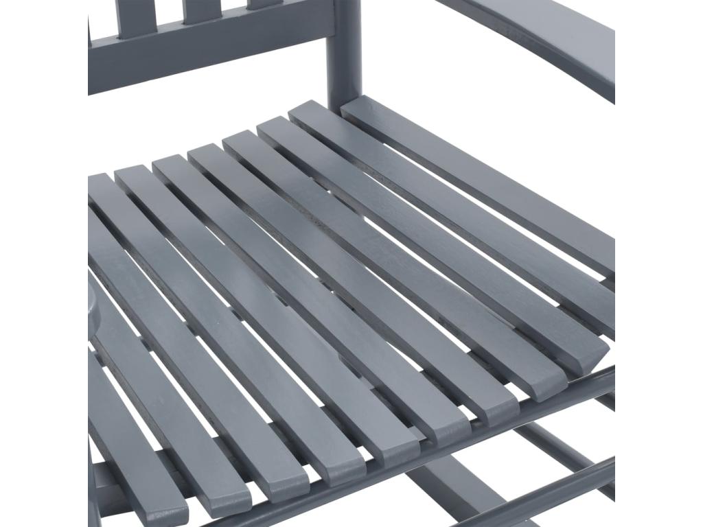 Rocking chair with curved seat, poplar Mobenze Grey XJXW89736