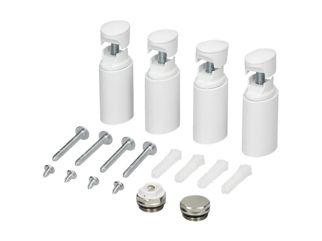 Mobenze bathroom radiator with side connection, towel warmer, white, 30x140cm, SURV36978