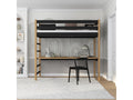 Mobenze loft bed - with desk N01 Black / Natural Oak 80x200 ZBSB89500