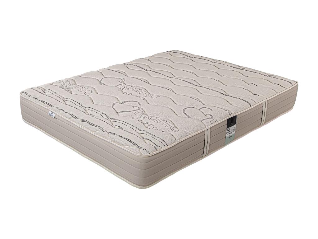 160x200 cm Organic Cotton Mattress, 24 cm Firm Thickness, 2 Pillows, Duvet UMEM53550