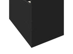 Black bed frame with drawers, mattress not included, 150x200 cm XKUK12130