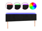 LED Headboard Black 200x5x78-88 Mobenze AMGM39586