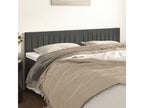 2-piece headboard set, dark grey, 90x5x78/88 cm, velvet, XCPT12396