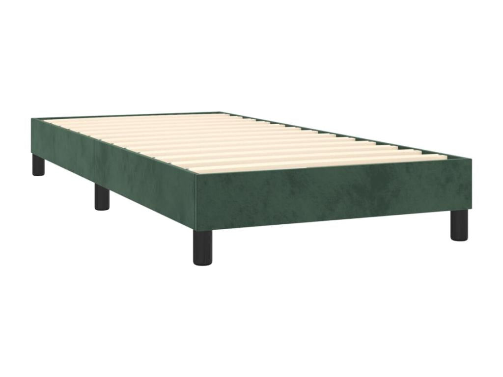 Mobenze bed base with LED mattress, dark green, 100x200 cm, EZLL75021