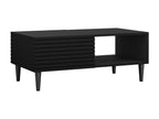 Luxameub Coffee Table H102 Black 41x52x100cm Corner Laminate WHVB18951
