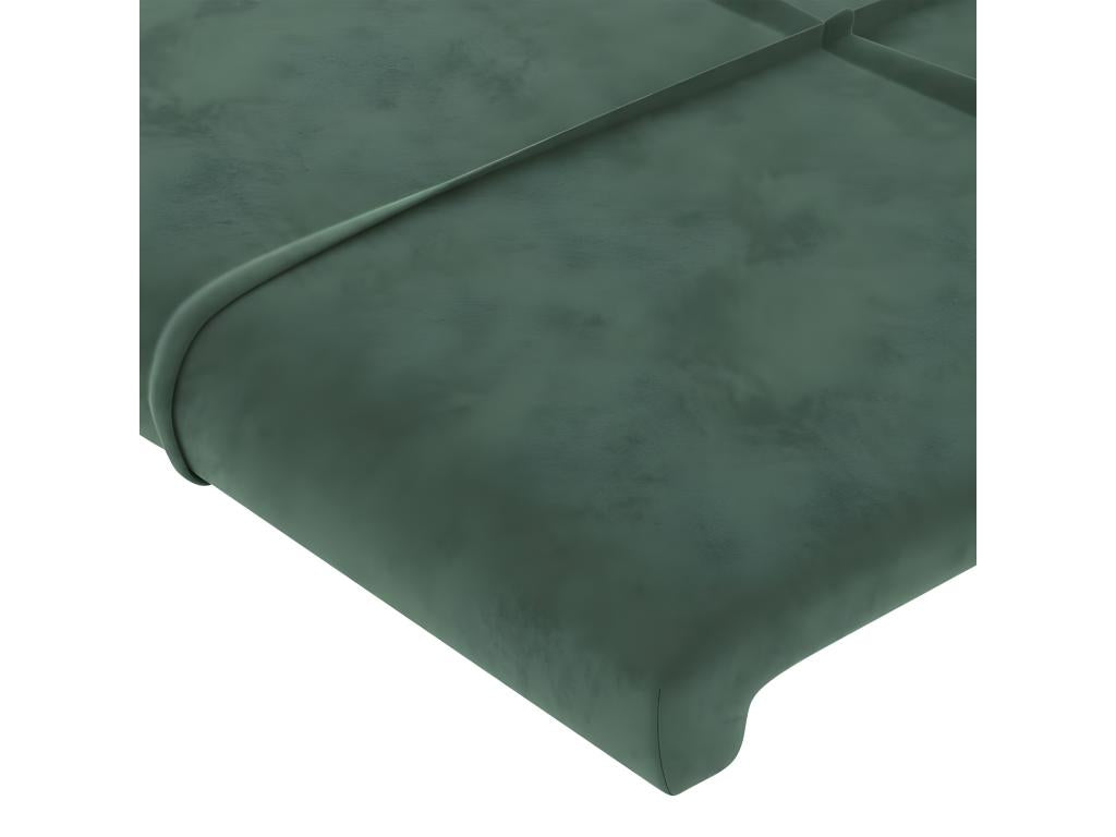 Dark Green LED Headboard 200x5x78-88 Mobenze DYPE21606