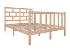 Mobenze bed frame in solid pine, 140x190 cm, HOGM65730