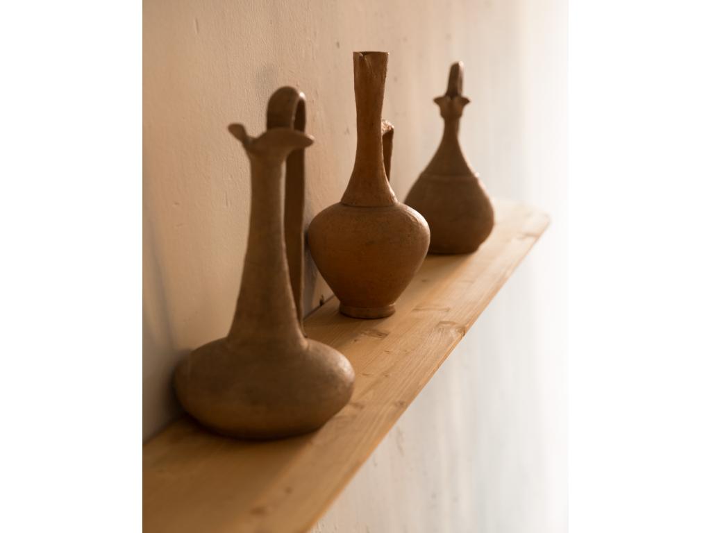 Set of 4 brown fir mobenze shelves 180x3.2cm - Mobenze YFUP69056