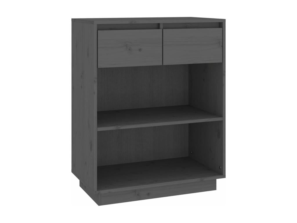 Grey console cabinet 60x34x75 cm Solid pine mobenze ULML97908