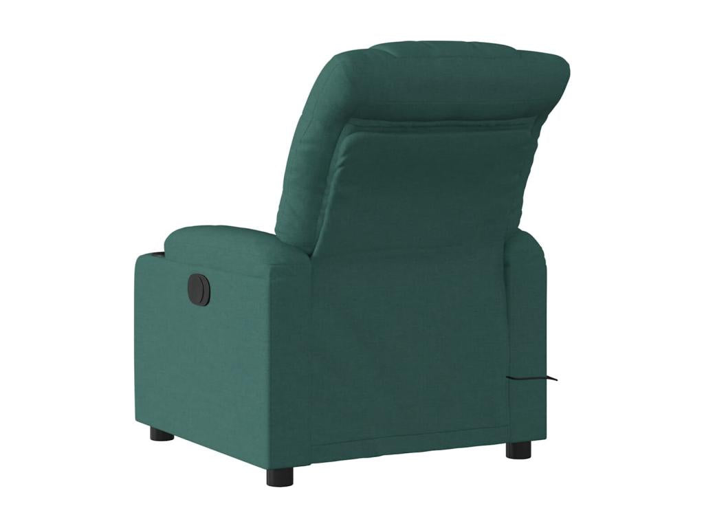 Electric Reclining Massage Chair, Dark Green Fabric, BPWP98899