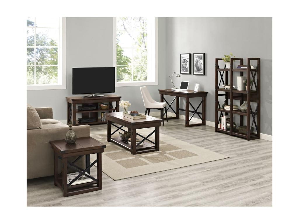 PINPAI RDYI84287 TV stand with 2 open shelves in MDF