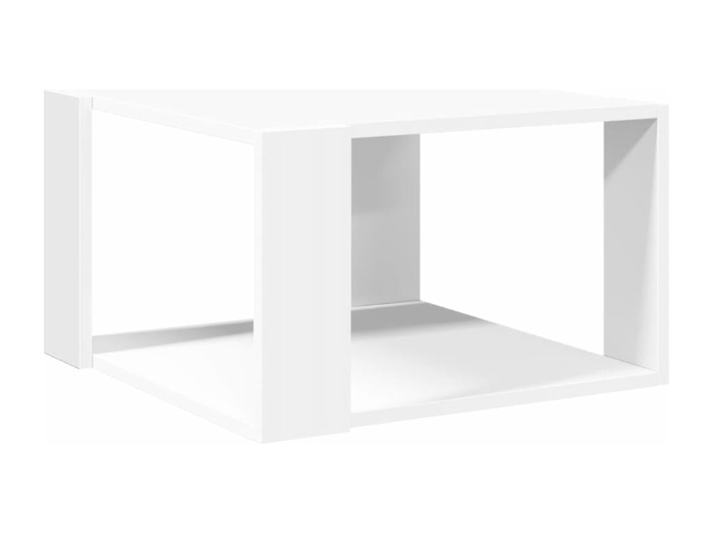 White coffee table 51.5x51.5x30 cm engineered wood LYSW59494